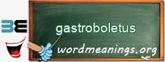 WordMeaning blackboard for gastroboletus